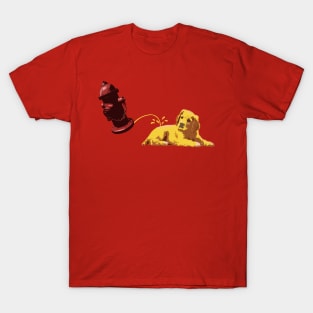 Dog and fire hydrant T-Shirt